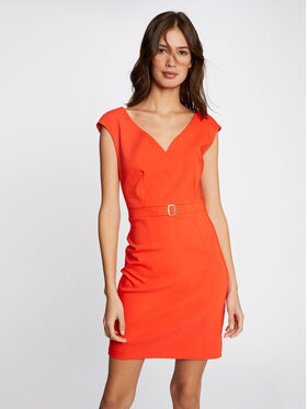 Morgan Morgan Kokteilinė suknelė 211-RDOTIE.F Oranžinė Slim Fit