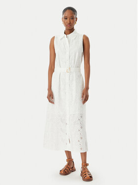 LOLA CASADEMUNT LOLA CASADEMUNT Сукня-сорочка LS2616144 Білий Regular Fit