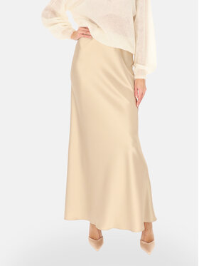 L’AF L’AF Spódnica maxi Kelli Beżowy Regular Fit