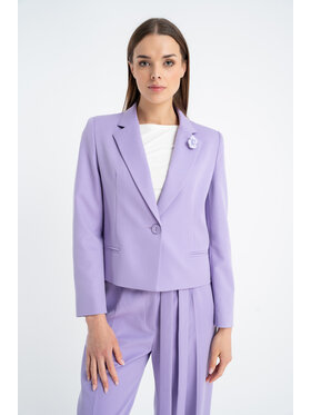 CLICK CLICK Marynarka 71-0015 Fioletowy Regular Fit