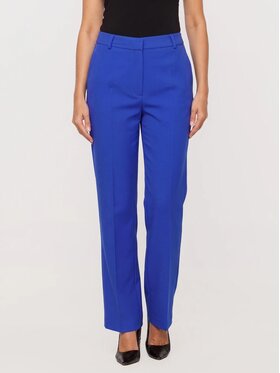 Willsoor Willsoor Spodnie materiałowe 68277 Niebieski Straight Leg