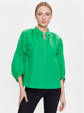 Marella Marella Chemisier Cotone 2331111834 Vert Oversize