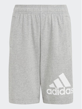 adidas adidas Спортни шорти Essentials Big Logo Cotton Shorts HY4720 Сив Regular Fit
