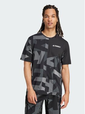 adidas adidas Koszulka techniczna Terrex Multi Climacool Printed Tee Czarny Regular Fit