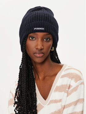 PINKO Pinko Cepure Lambkin Cuffia AI 24-25 BLK01 104489 A1CH Tumši zils