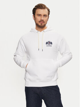 Tommy Hilfiger Tommy Hilfiger Bluză MW0MW37462 Alb Regular Fit