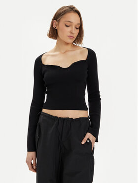 Gina Tricot Gina Tricot Palaidinė 20657 Juoda Slim Fit