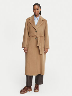 Weekend Max Mara Weekend Max Mara Wollmantel Bronte 2625016112 Hellbraun Regular Fit