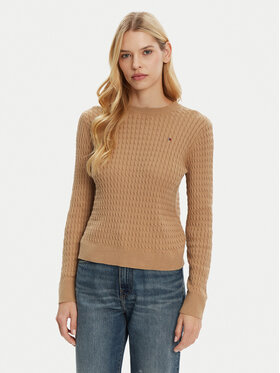 Tommy Hilfiger Tommy Hilfiger Pullover WW0WW44993 Braun Regular Fit