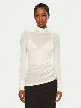 MAX&Co. MAX&Co. Bluză cu gât 2516941041200 Alb Regular Fit