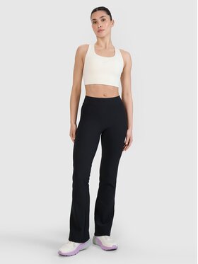 4F 4F Spodnie damskie 4FRSS25TFTRF1037-20S Czarny Regular Fit
