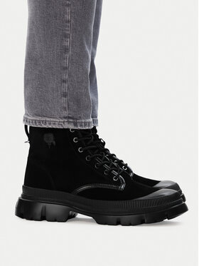 KARL LAGERFELD KARL LAGERFELD Ghete Trekka Mens Nft KL25252 Negru