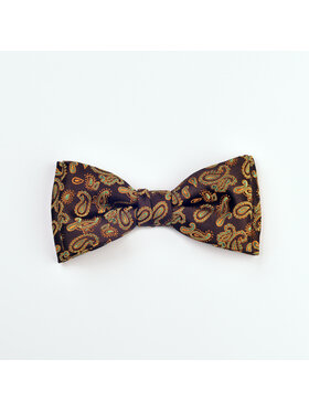 ELSNER ELSNER Motýlek BUTTERFLY Z JEDWABNEGO ŻAKARDU A5235 Hnědá