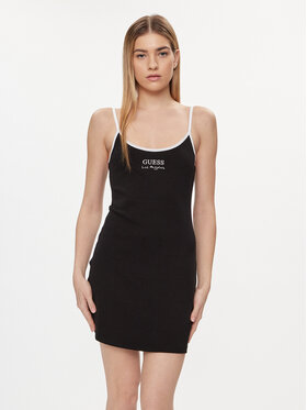 Guess Guess Každodenné šaty E4GK00 KBP41 Čierna Slim Fit