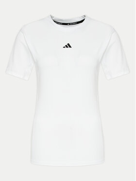 adidas adidas Тениска от техническо трико Techfit Compression JE6699 Бял Slim Fit