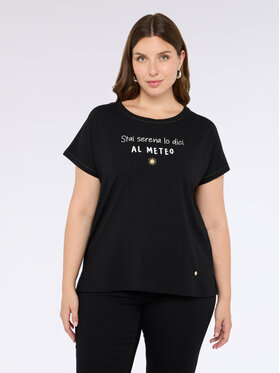 Fiorella Rubino Fiorella Rubino T-shirt G211L008516N033 Nero Regular Fit