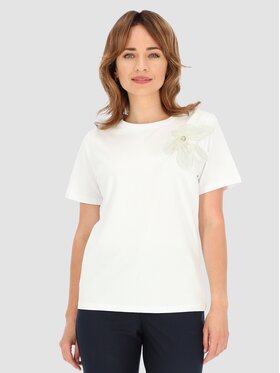Perso Perso T-Shirt TCE245000F Biały Regular Fit