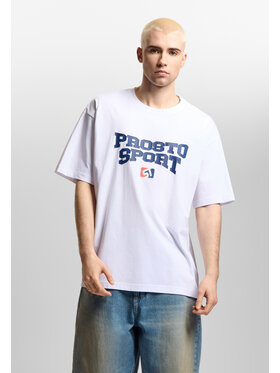 PROSTO. PROSTO. T-Shirt Sport Biały Oversize