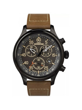 Timex Timex Zegarek TW4B20800 Brązowy