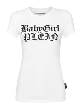 PHILIPP PLEIN PHILIPP PLEIN T-Shirt 20275 Biały Skin Tight Fit