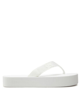 Calvin Klein Jeans Japonke Flatform Flipflop Jelly YW0YW01398 Bela