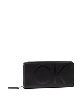 Calvin Klein Calvin Klein Duży Portfel Damski Ck Set Z/A Wallet Lg K60K608757 Czarny