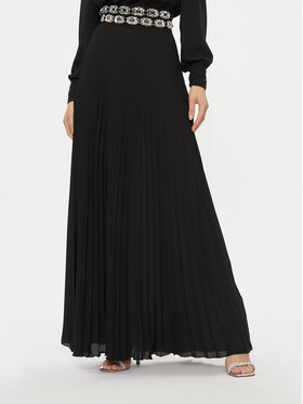Elisabetta Franchi Elisabetta Franchi Плисирана пола GO-050-37E2-V400 Черен Regular Fit