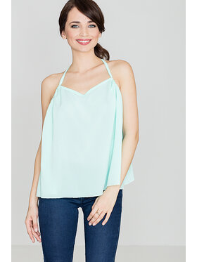 Lenitif Lenitif Bluzka K392 Zielony Regular Fit