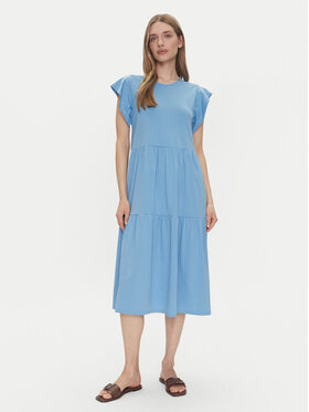 Vila Vila Kleid für den Alltag Summer 14087542 Grün Loose Fit