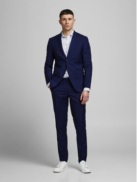 Jack&Jones Jack&Jones Ülikond Franco 12181339 Tumesinine Super Slim Fit