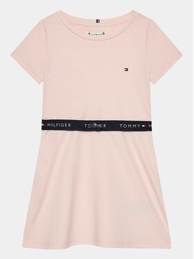 Tommy Hilfiger Tommy Hilfiger Haljina za svaki dan Essential Skater KG0KG07776 D Ružičasta Regular Fit