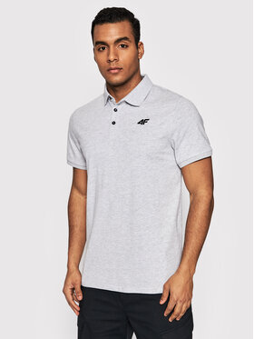4F 4F Polo H4LL22-TSM355 Szary Regular Fit