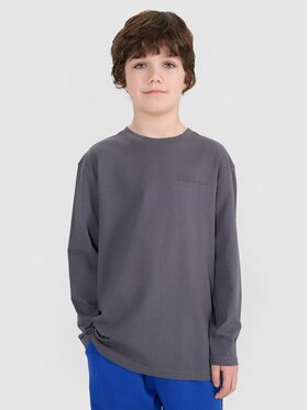 4F 4F Longsleeve 4FJRSS25TLONM538-32S Niebieski Oversize
