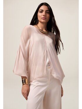 Oltre Oltre Bluzka 2228E000331N006 Różowy Baggy Fit