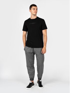 Les Hommes Les Hommes T-Shirt LBT1026700F Μαύρο Regular Fit
