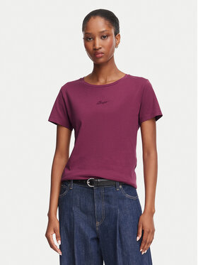 BOSS BOSS T-Shirt C_Elove 50554696 Czerwony ciemny Slim Fit