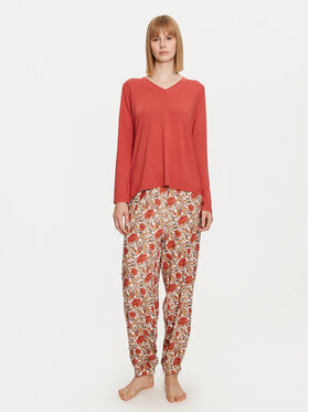 Selmark Selmark Pyjama Flores P6973 Orange Regular Fit