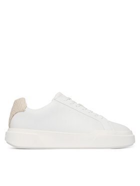 Calvin Klein Calvin Klein Sneakersy Chunky Cupsole Laceup Lth Bt Aop HM0HM02070 Biały