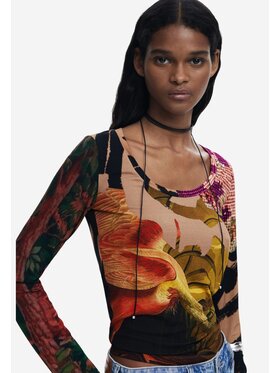 Desigual Desigual Sweter TS_JAPON_ABBIGLIAMENTO Beżowy Regular Fit