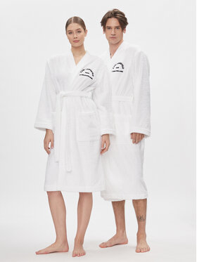 KARL LAGERFELD KARL LAGERFELD Accappatoio Unisex Logo 225W2190 Bianco