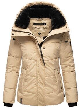 Navahoo Navahoo Kurtka zimowa Sag ja Beżowy Casual Fit