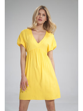 FIGL FIGL Φόρεμα M766 Κίτρινο Regular Fit
