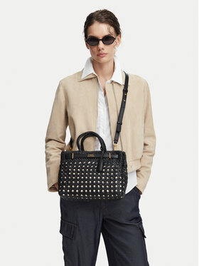 Tommy Hilfiger Tommy Hilfiger Geantă American Icon Mini Tote Braided AW0AW18734 Negru