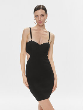 Pinko Pinko Коктейльна сукня Grizzly 101890 A16E Чорний Slim Fit