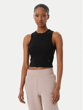 Guess Guess Felső Edie V3GP19 K8RT2 Fekete Slim Fit