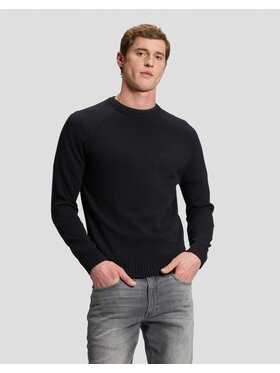 Lee Lee Sweter RAGLAN SWEATER Czarny Regular Fit