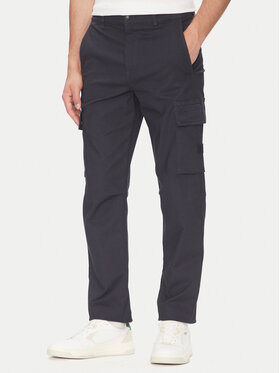 BOSS BOSS Bavlnené nohavice 50536882 Tmavomodrá Regular Fit
