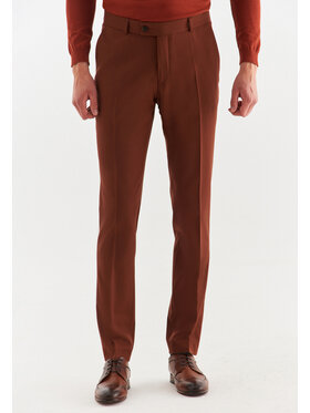 Pako Lorente Pako Lorente Spodnie garniturowe P22WP-6G-028 Brązowy Slim Fit