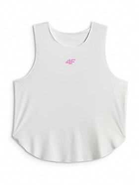 4F 4F Top TRAINING Biały Regular Fit