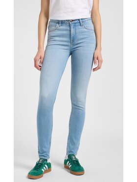 Lee Lee Jeansy Scarlett High Niebieski Skinny Fit